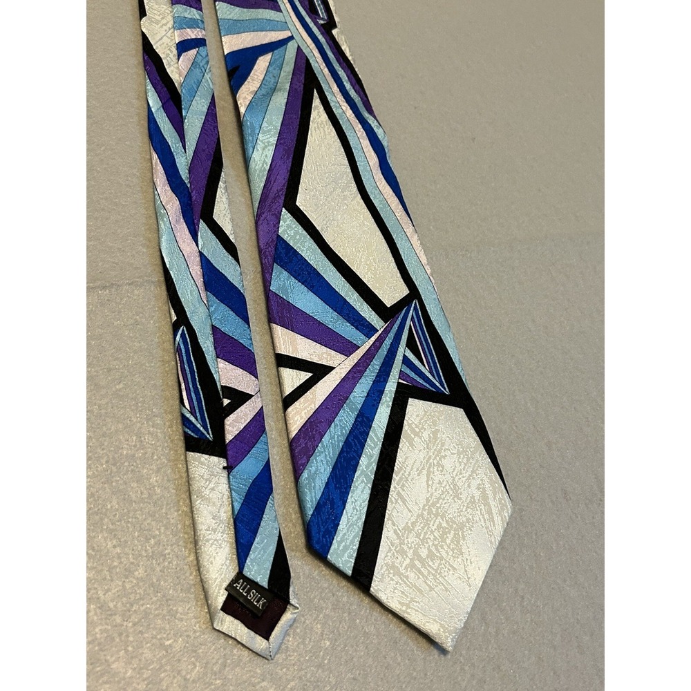 Vintage Rush Limbaugh Mens Neck Tie Colorful Geometric Prism No Boundaries